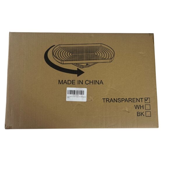 Lazy Susan Refrigerator Turntable Organizer Durable Suction Cups Plastic New - Picture 2 of 6